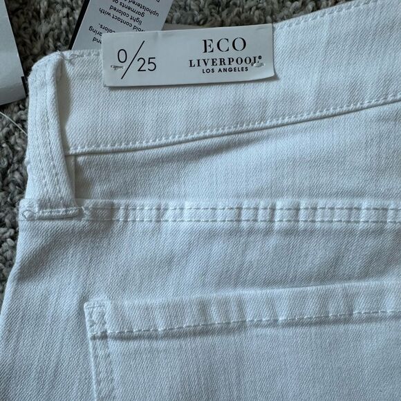 Liverpool NWT Abby ankle skinny jeans in bright white size 25 - Picture 5 of 5